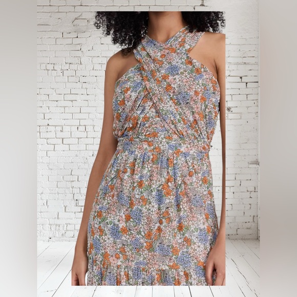 Veronica Beard Floral Silk Chiffon Sleeveless Maxi Dress. Like New. Size:00 - Picture 4 of 15